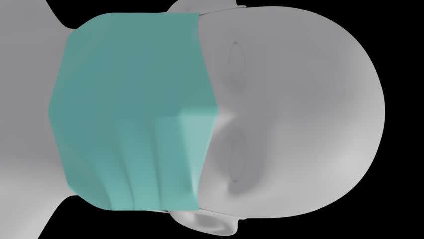 Animation of digital human over data processing on black background. Global science, computing and digital interface concept digitally generated video.