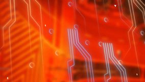 Animation of data processing, cityscape and connections. Global networks, computing, digital interface and data processing concept digitally generated video. - Powered by Shutterstock - Get 15% off with code: PIKWIZARD15