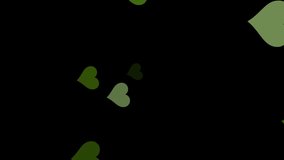 Animation of pie chart graph and data processing with green hearts over black background. Global business, finances, computing and data processing concept digitally generated video. - Powered by Shutterstock - Get 15% off with code: PIKWIZARD15