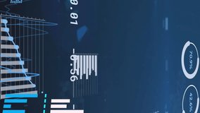 Animation of financial data processing with numbers over blue background. Global networks, business, finances, computing and data processing concept digitally generated video. - Powered by Shutterstock - Get 15% off with code: PIKWIZARD15