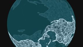 Animation of network of connections over globe and glowing light trails. Global connections, digital interface, data processing and cloud computing concept digitally generated video. - Powered by Shutterstock - Get 15% off with code: PIKWIZARD15