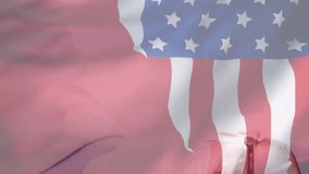 Animation of caucasian male scientist with computer chip, flag of china and united states of america. Global computing, digital interface and data processing concept digitally generated video. - Powered by Shutterstock - Get 15% off with code: PIKWIZARD15