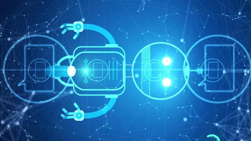 Animation of ai chatbot icon and data processing. Global artificial intelligence, connections, networks, data processing and digital interface concept digitally generated video. - Powered by Shutterstock - Get 15% off with code: PIKWIZARD15