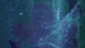 Animation of digital online security padlock with data processing over globe on green background. Global online security concept digitally generated image. - Powered by Shutterstock - Get 15% off with code: PIKWIZARD15