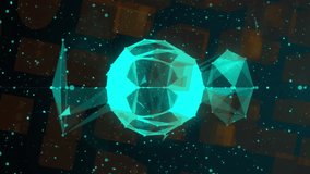 Animation of spinning globe with network of connections over digital interface 3d architectural model of cityscape. Global technology network concept digitally generated image. - Powered by Shutterstock - Get 15% off with code: PIKWIZARD15