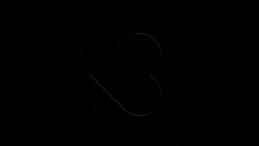 Animation of social media heart icon over glowing lights over dark background. Global social media, connections, computing and data processing concept digitally generated video. - Powered by Shutterstock - Get 15% off with code: PIKWIZARD15