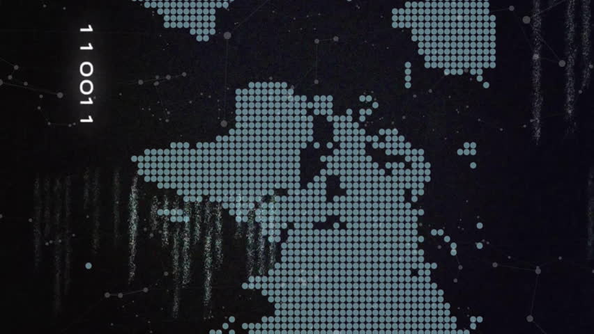Animation of bitcoin symbols and data processing with world map over black background. Global finance, business, connections, computing and data processing concept digitally generated video. - Powered by Shutterstock - Get 15% off with code: PIKWIZARD15