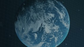 Animation of data processing, globe spinning with computer circuit board in background. global data processing and digital interface concept digitally generated video. - Powered by Shutterstock - Get 15% off with code: PIKWIZARD15