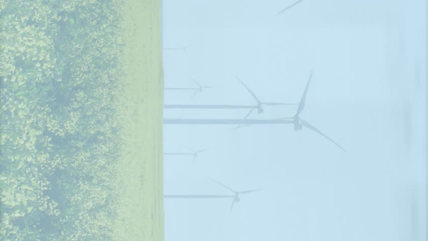 Animation of financial data processing over wind turbines and landscape. global finance, business and digital interface concept digitally generated video. - Powered by Shutterstock - Get 15% off with code: PIKWIZARD15