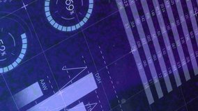 Animation of data processing and statistics over grid. Global computing, digital interface and data processing concept digitally generated video. - Powered by Shutterstock - Get 15% off with code: PIKWIZARD15