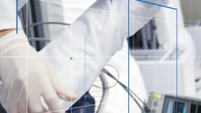 Animation of medical statistics recording with over female doctor holding syringe with needle giving injection to boy. Global coronavirus Covid 19 pandemic concept digitally generated image. - Powered by Shutterstock - Get 15% off with code: PIKWIZARD15