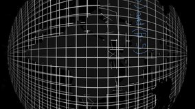 Animation of mathematical data processing over globe on black background. Global science, business, finance, connections, computing and data processing concept digitally generated video. - Powered by Shutterstock - Get 15% off with code: PIKWIZARD15