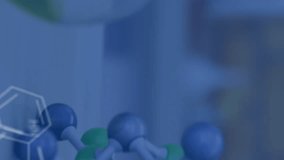 Animation of science data processing and formulas over laboratory. education and learning concept digitally generated video. - Powered by Shutterstock - Get 15% off with code: PIKWIZARD15