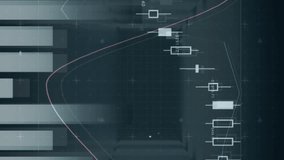 Animation of financial data processing and scope scanning over server room. global business, finances and digital interface concept digitally generated video. - Powered by Shutterstock - Get 15% off with code: PIKWIZARD15