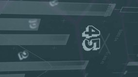 Animation of data processing over retro text. global business and digital interface concept digitally generated video. - Powered by Shutterstock - Get 15% off with code: PIKWIZARD15