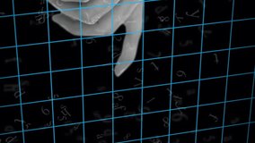 Animation of data processing with people portraits over hand and fingerprint on black background. Global technology, computing and digital interface concept digitally generated video. - Powered by Shutterstock - Get 15% off with code: PIKWIZARD15