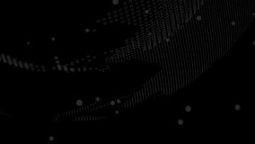 Animation of digital data processing and scan scoping over black background. Global science, connections, data processing and digital interface concept digitally generated video. - Powered by Shutterstock - Get 15% off with code: PIKWIZARD15