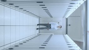 Animation of data processing over server room. Global business finance and data processing concept digitally generated video. - Powered by Shutterstock - Get 15% off with code: PIKWIZARD15