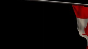 Animation of waving canada flag over financial data processing. Global data processing and economy concept digital generated video. - Powered by Shutterstock - Get 15% off with code: PIKWIZARD15