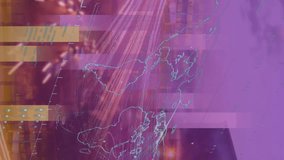 Animation of moving columns over and screen with financial data. Global business finances data processing and technology concept digitally generated video. - Powered by Shutterstock - Get 15% off with code: PIKWIZARD15