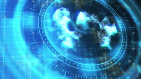 Animation of financial data processing over scope scanning with dollar symbol on black background. Global finances, computing and digital interface concept digitally generated video. - Powered by Shutterstock - Get 15% off with code: PIKWIZARD15