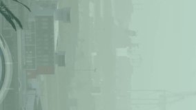 Animation of multiple security padlock icons floating against aerial view of cityscape. Cyber security and business technology concept - Powered by Shutterstock - Get 15% off with code: PIKWIZARD15