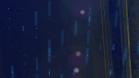 Animation of financial data processing against time-lapse of night city traffic. Global finance and business technology concept - Powered by Shutterstock - Get 15% off with code: PIKWIZARD15