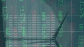 Animation of statistics and data processing over wind turbine in countryside background. environment, renewable energy and sustainability concept digitally generated video. - Powered by Shutterstock - Get 15% off with code: PIKWIZARD15