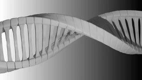 Animation of shapes over dna strand on grey background. Global science, computing and digital interface concept digitally generated video. - Powered by Shutterstock - Get 15% off with code: PIKWIZARD15