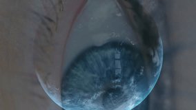 Animation of globe and financial data processing over woman's eye in background. global connections, technology and digital interfaces concept digitally generated video. - Powered by Shutterstock - Get 15% off with code: PIKWIZARD15