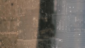 Animation of social media icons over man using smartwatch and cityscape. global social media, communication, digital interface, technology and networking concept digitally generated video. - Powered by Shutterstock - Get 15% off with code: PIKWIZARD15