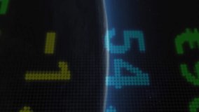 Animation of social media icons with financial data processing over globe. global social media, communication, digital interface, technology and networking concept digitally generated video. - Powered by Shutterstock - Get 15% off with code: PIKWIZARD15