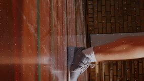 Animation of neon scanner processing data over female basketball player. sport, fitness and technology concept, digitally generated video. - Powered by Shutterstock - Get 15% off with code: PIKWIZARD15