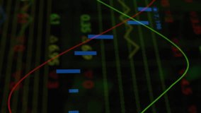 Animation of statistics and data processing over green lights of computer servers. data processing, cloud computing concept and technology concept digitally generated video. - Powered by Shutterstock - Get 15% off with code: PIKWIZARD15