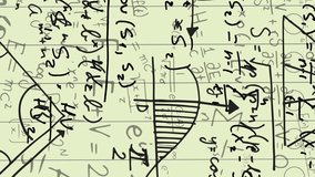 Question mark symbol over purple round banner against mathematical equations on yellow background. school and education concept - Powered by Shutterstock - Get 15% off with code: PIKWIZARD15