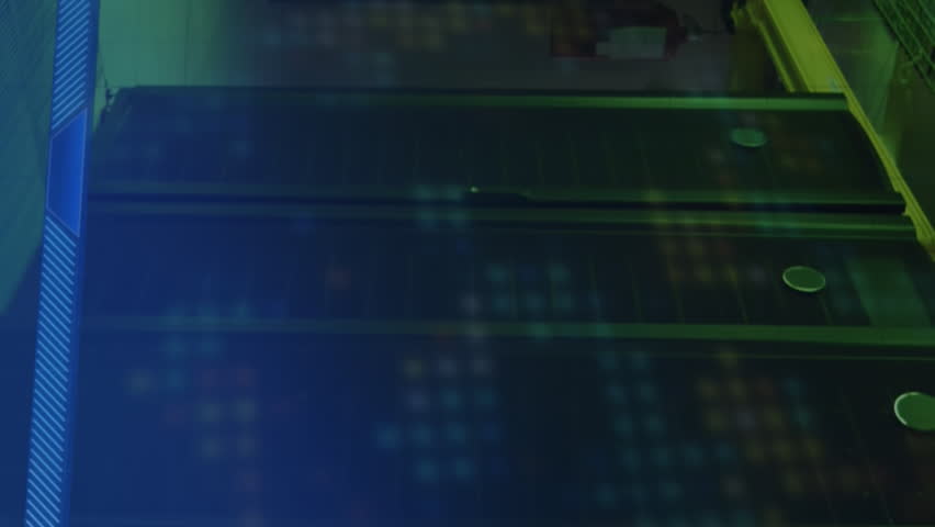 Animation of dollar sign on rotating safe lock over data processing and computer server. global finance, business data security and interface technology concept digitally generated video. - Powered by Shutterstock - Get 15% off with code: PIKWIZARD15