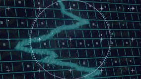 Animation of blue slumpflation text, graph and grid with scanner processing data on black background. Global finance, business, data and digital interface concept digitally generated video. - Powered by Shutterstock - Get 15% off with code: PIKWIZARD15