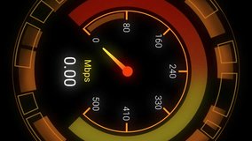 Animation of speedometer and data processing. Global networks, digital interface, computing and data processing concept digitally generated video. - Powered by Shutterstock - Get 15% off with code: PIKWIZARD15