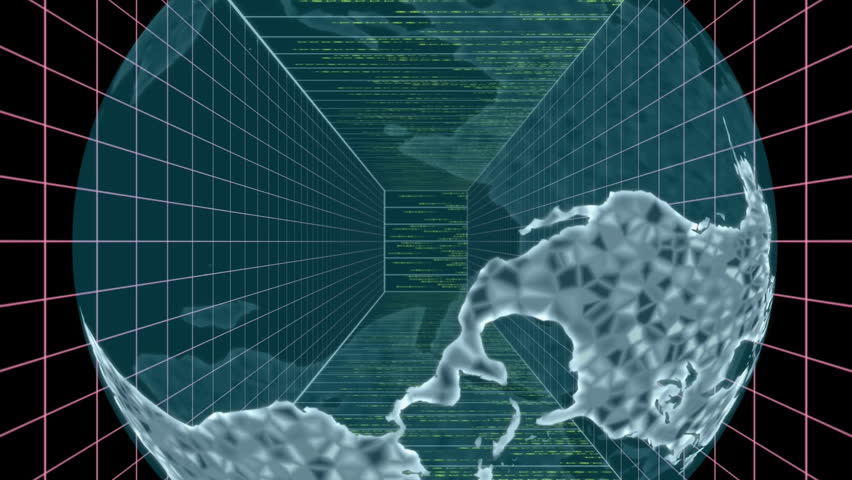 Animation of network of connections, binary coding and data processing over globe. Global connections, digital interface, data processing and cloud computing concept digitally generated video. - Powered by Shutterstock - Get 15% off with code: PIKWIZARD15