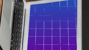 Animation of ai icon and data processing over laptop on desk. Global artificial intelligence, cloud computing, digital interface and data processing concept digitally generated video. - Powered by Shutterstock - Get 15% off with code: PIKWIZARD15