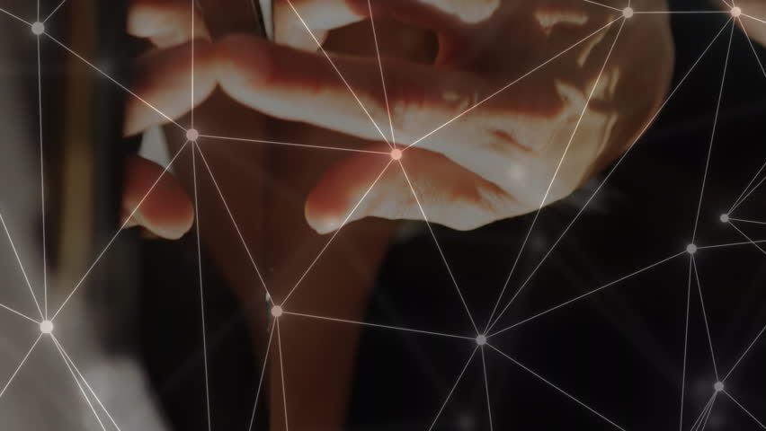 Animation of data and network of connections over caucasian businesswoman using tablet. Global business, networks, digital interface, computing and data processing concept digitally generated video. - Powered by Shutterstock - Get 15% off with code: PIKWIZARD15