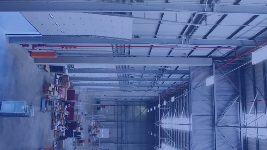 Animation of data processing on screens over warehouse. Global networks, digital interface, computing and data processing concept digitally generated video. - Powered by Shutterstock - Get 15% off with code: PIKWIZARD15