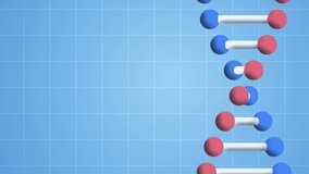 Animation of dna strand spinning, data processing and mathematical equations. global science, data processing, technology and connection concept digitally generated video. - Powered by Shutterstock - Get 15% off with code: PIKWIZARD15
