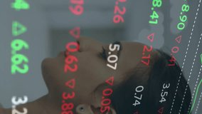 Animation of financial data processing over smiling female doctor. global medicine, healthcare services and data processing concept digitally generated video. - Powered by Shutterstock - Get 15% off with code: PIKWIZARD15