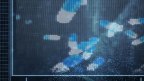 Animation of virus data processing, online security padlock and circuit board. global online security, computing, data processing and technology concept digitally generated vide - Powered by Shutterstock - Get 15% off with code: PIKWIZARD15