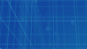 Animation of financial data processing over blue background. Global finances, business and digital interface concept digitally generated video. - Powered by Shutterstock - Get 15% off with code: PIKWIZARD15