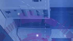 Animation of scope scanning data processing over computer servers. Global finance, business, connections, computing and data processing concept digitally generated video. - Powered by Shutterstock - Get 15% off with code: PIKWIZARD15