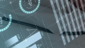 Animation of financial data over happy senior caucasian male doctor. finance, economy, medicine, health and technology concept digitally generated video. - Powered by Shutterstock - Get 15% off with code: PIKWIZARD15