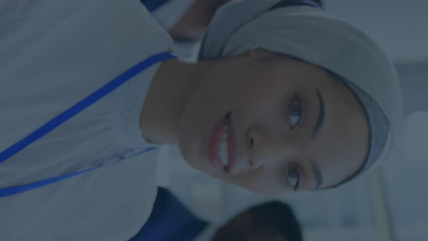 Animation of data processing over diverse business people at meeting. global business, finances, connections and digital interface concept digitally generated video. - Powered by Shutterstock - Get 15% off with code: PIKWIZARD15