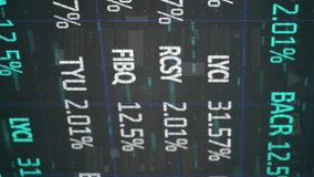 Animation of statistics and financial data processing. global finances, business, digital interface and technology concept digitally generated video. - Powered by Shutterstock - Get 15% off with code: PIKWIZARD15